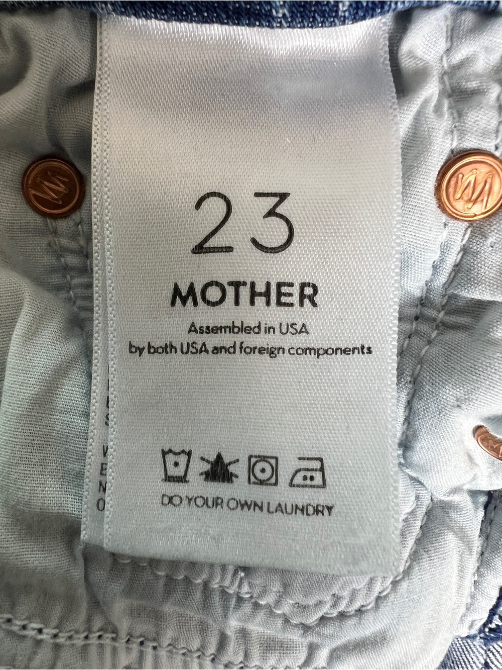 MOTHER The Looker Ankle “We The Animals” Skinny Jeans Wimen’s Size 23 - Picture 7 of 10